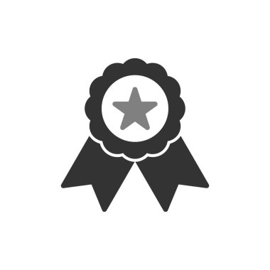 Madalya, ödül vektör simgesi düzenlenebilir