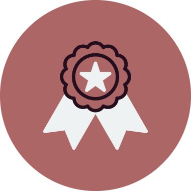 Madalya, ödül vektör simgesi düzenlenebilir