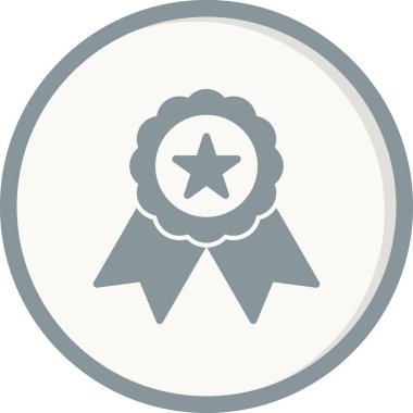 Madalya, ödül vektör simgesi düzenlenebilir