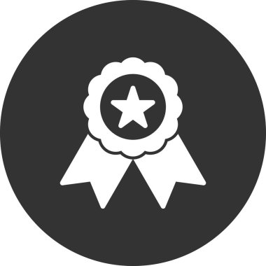 Madalya, ödül vektör simgesi düzenlenebilir