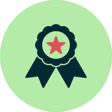 Madalya, ödül vektör simgesi düzenlenebilir