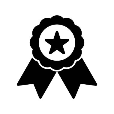 Madalya, ödül vektör simgesi düzenlenebilir