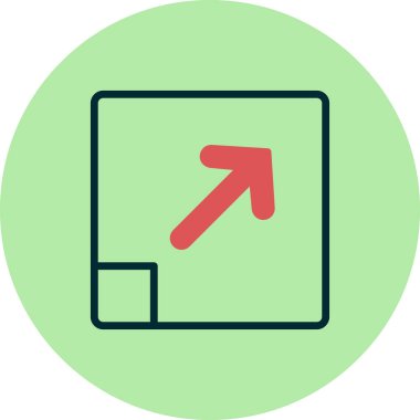 imleç simgesi, simge vektör illüstrasyonunu büyüt