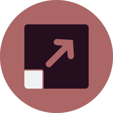 imleç simgesi, simge vektör illüstrasyonunu büyüt