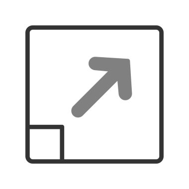 imleç simgesi, simge vektör illüstrasyonunu büyüt