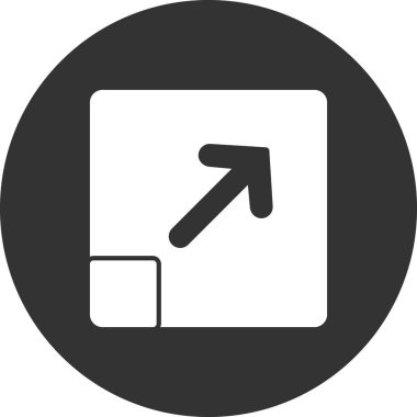 imleç simgesi, simge vektör illüstrasyonunu büyüt