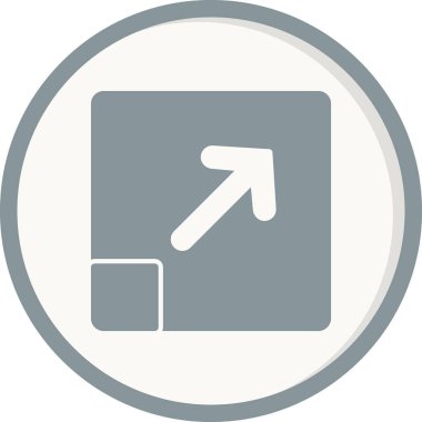 imleç simgesi, simge vektör illüstrasyonunu büyüt