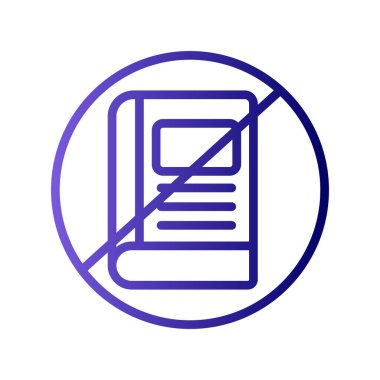 Eğitim Yok simgesinin vektör illüstrasyonu