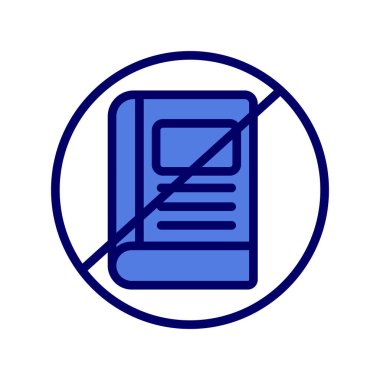 Eğitim Yok simgesinin vektör illüstrasyonu