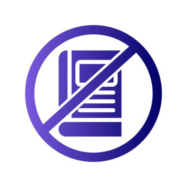 Eğitim Yok simgesinin vektör illüstrasyonu