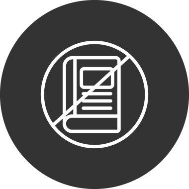 Eğitim Yok simgesinin vektör illüstrasyonu