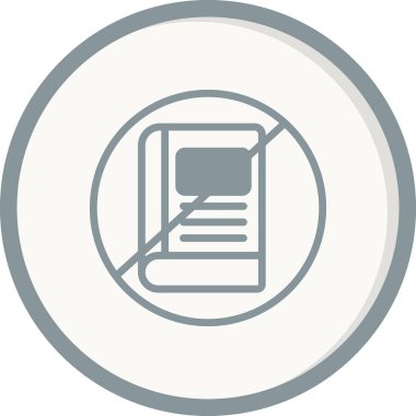 Eğitim Yok simgesinin vektör illüstrasyonu