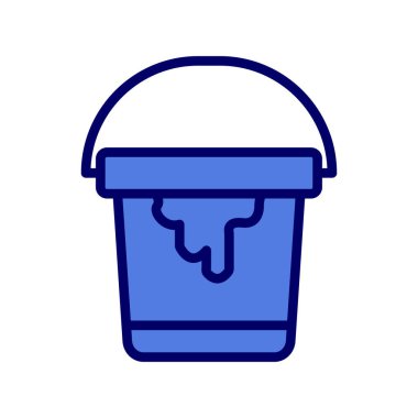 Boyalı kovanın illüstrasyon vektörü