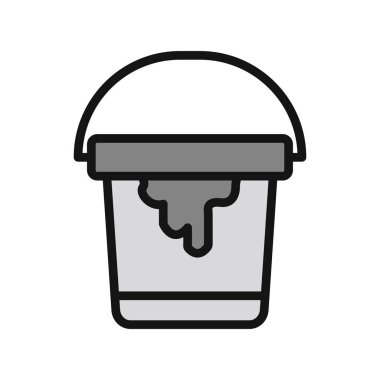 Boyalı kovanın illüstrasyon vektörü