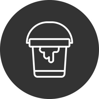 Boyalı kovanın illüstrasyon vektörü