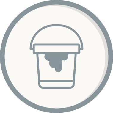 Boyalı kovanın illüstrasyon vektörü