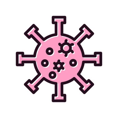 Virüs ikonu vektör illüstrasyonu