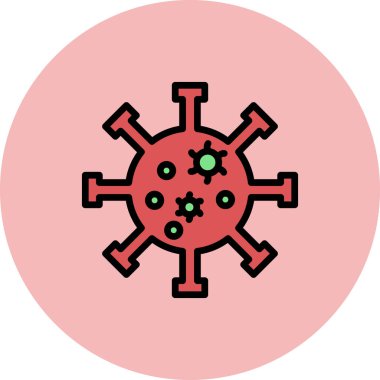 Virüs ikonu vektör illüstrasyonu