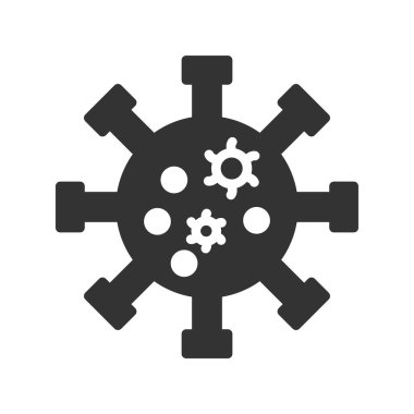 Virüs ikonu vektör illüstrasyonu