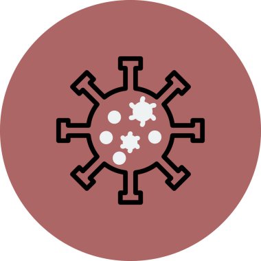 Virüs ikonu vektör illüstrasyonu