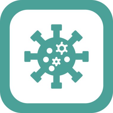 Virüs ikonu vektör illüstrasyonu