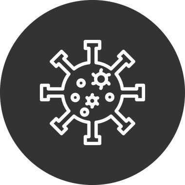 Virüs ikonu vektör illüstrasyonu