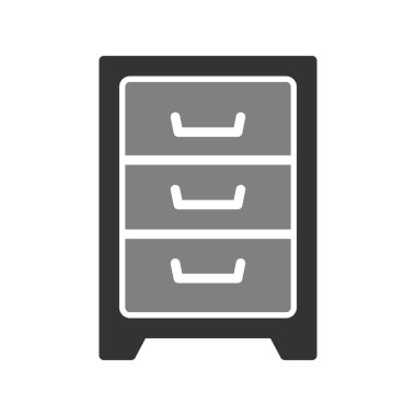 Kabine ikonu vektör illüstrasyonu 