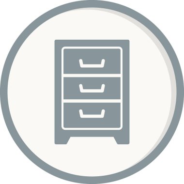 Kabine ikonu vektör illüstrasyonu 