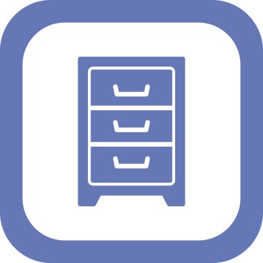 Kabine ikonu vektör illüstrasyonu 