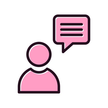 Müşteri simgesi vektör illüstrasyonu