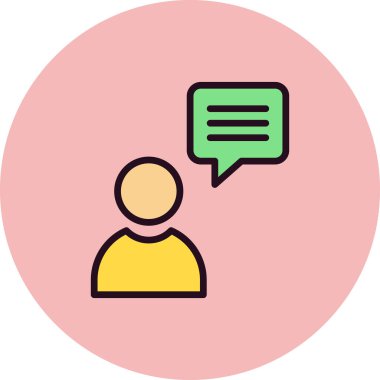 Müşteri simgesi vektör illüstrasyonu