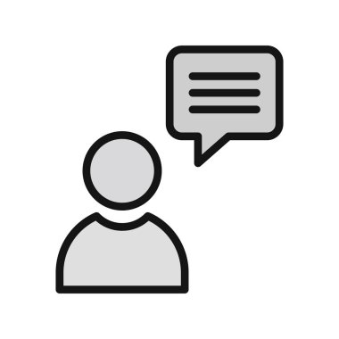 Müşteri simgesi vektör illüstrasyonu