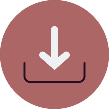 Oku indir, aşağı doğru vektör simgesi indir 