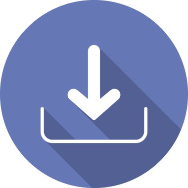 Oku indir, aşağı doğru vektör simgesi indir 