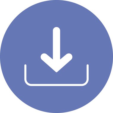 Oku indir, aşağı doğru vektör simgesi indir 