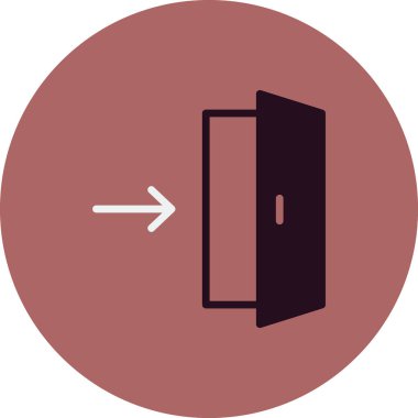 Çıkış Yönü simgesinin vektör illüstrasyonu