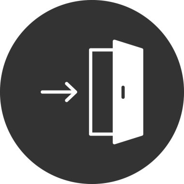 Çıkış Yönü simgesinin vektör illüstrasyonu