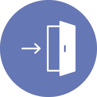 Çıkış Yönü simgesinin vektör illüstrasyonu