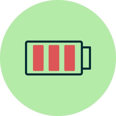 Tam pil simgesinin vektör çizimi