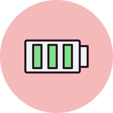 Tam pil simgesinin vektör çizimi