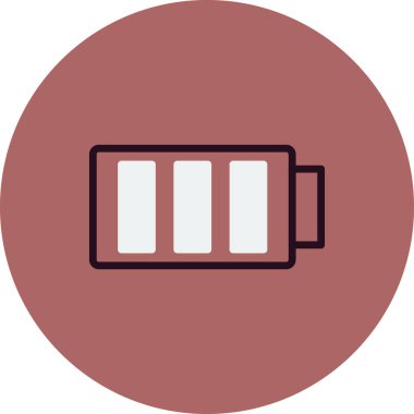 Tam pil simgesinin vektör çizimi