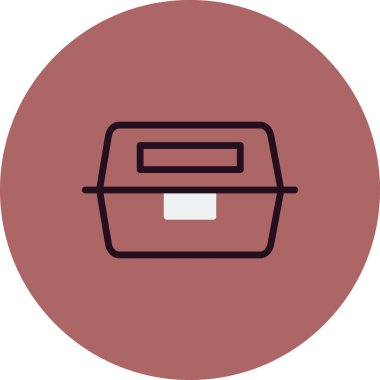 Beslenme kutusu simgesinin vektör çizimi