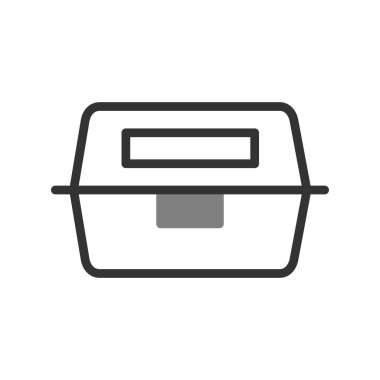 Beslenme kutusu simgesinin vektör çizimi