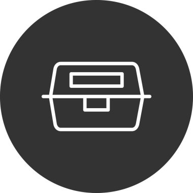 Beslenme kutusu simgesinin vektör çizimi