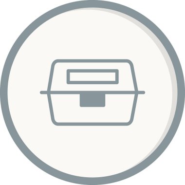 Beslenme kutusu simgesinin vektör çizimi