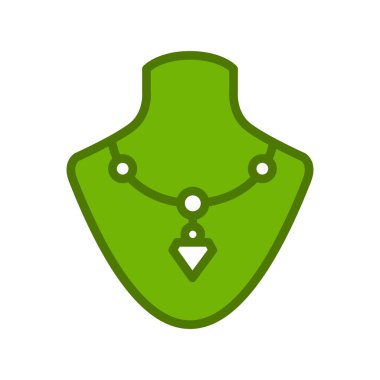 kolye web simgesi basit illüstrasyon