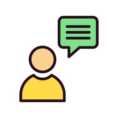 Müşteri simgesi vektör illüstrasyonu