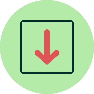 Ok çizgisi vektör simgesi 