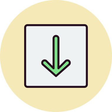 Ok çizgisi vektör simgesi 