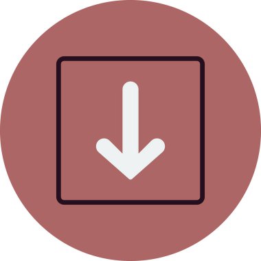 Ok çizgisi vektör simgesi 